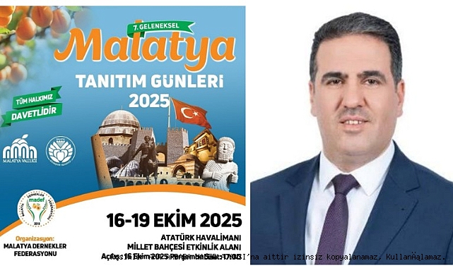 7. Geleneksel Malatya Tanıtım Günleri 2025, 16–19 Ekim'de Atatürk Havalimanı Millet Bahçesi'nde