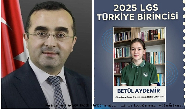 Milli Eğitim Müdürü Ferhat Öztürk müjdeyi duyurdu, GÜNGÖREN'DEN TÜRKİYE'YE GURUR! LGS TÜRKİYE 1. NCİSİ BETÜL AYDEMİR