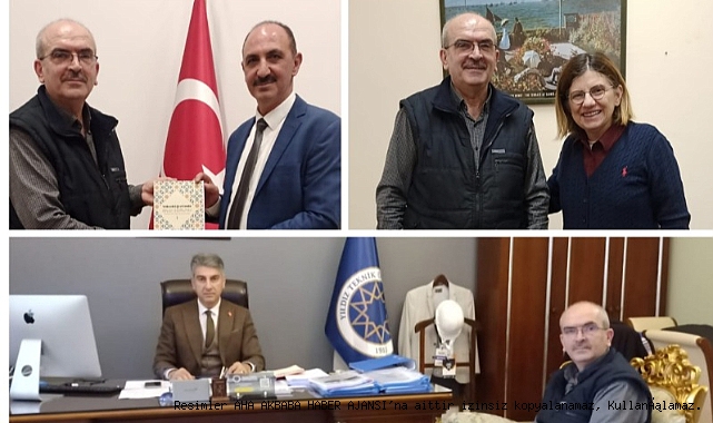 Mustafa Akbaba'dan YTÜ Rektör Yardımcısı Prof. Dr. Vatan Karakaya, Genel Sekreter Ahmet Karahan ve Prof. Dr. Banu Karadağ'a Teşekkür mesajı