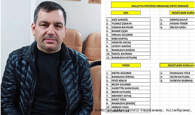 Ormaniçi Köyü Dernek Başkanı Aziz Sarıgül Oldu